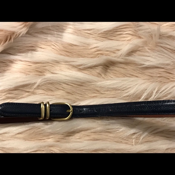 Coach Accessories - Coach blue leather belt. Italian leather and brass